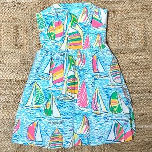 Lilly Pulitzer You Gotta Regatta Strapless Dress